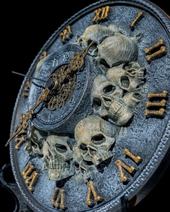 Timeless_Skull_Wall_Clock_4_1497fde4b2 Timeless Skull Wall Clock Stl File